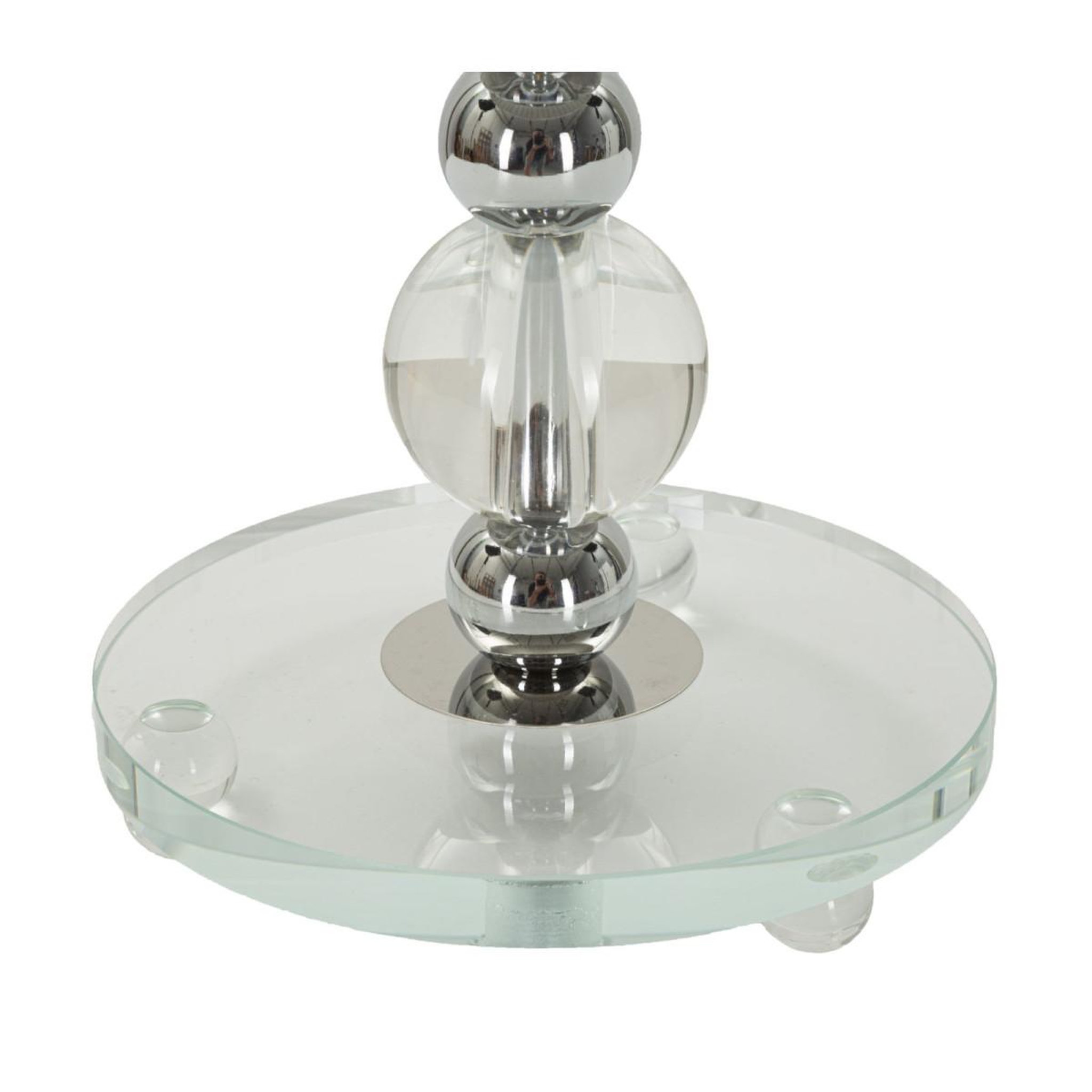 Voir la diapositive 3 : Paris Prix Lampe à poser en métal  tolly  48cm argent