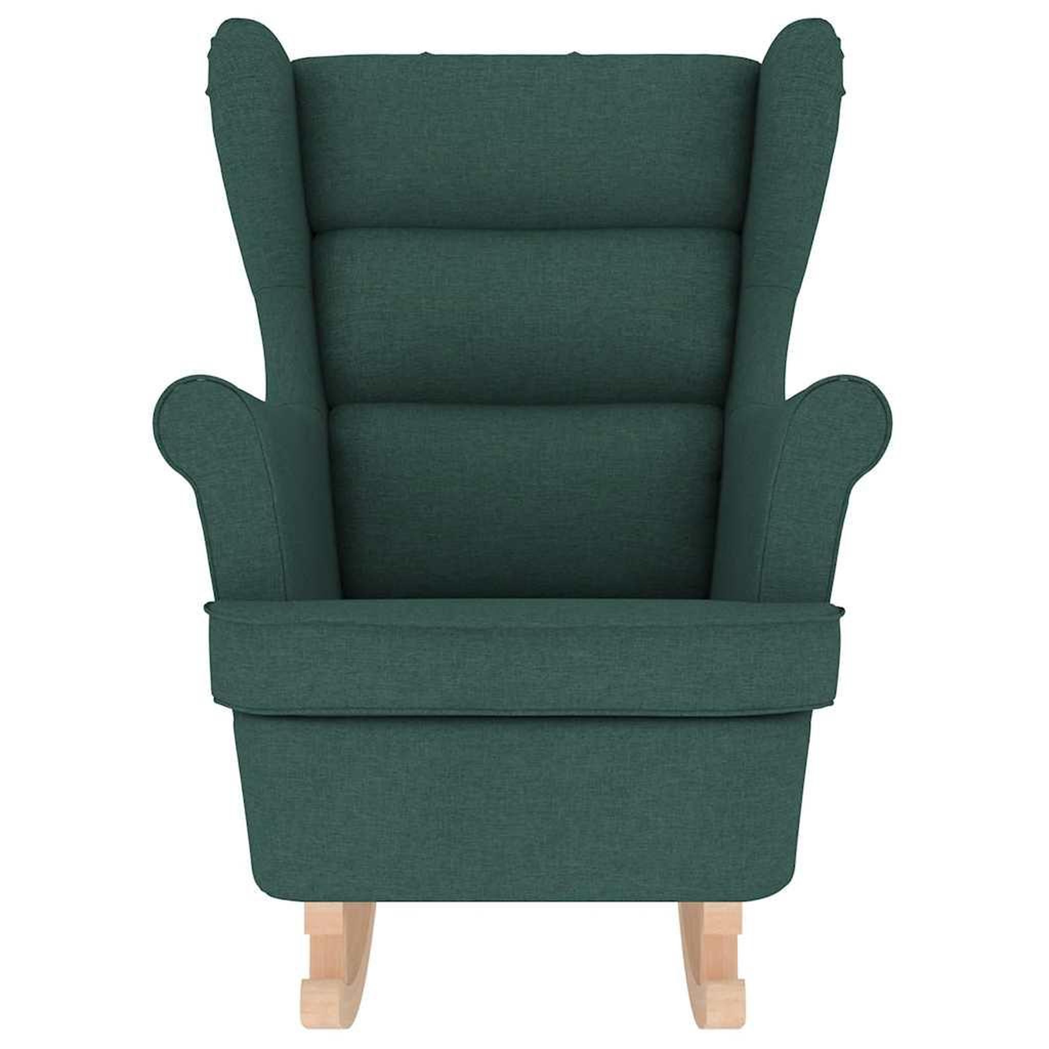 Voir la diapositive 4 : VIDAXL Chaise a bascule vert fonce 74x90x102 cm tissu