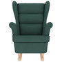 Voir la diapositive 4 : VIDAXL Chaise a bascule vert fonce 74x90x102 cm tissu