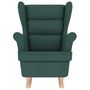 Voir la diapositive 4 : VIDAXL Chaise a bascule vert fonce 74x90x102 cm tissu