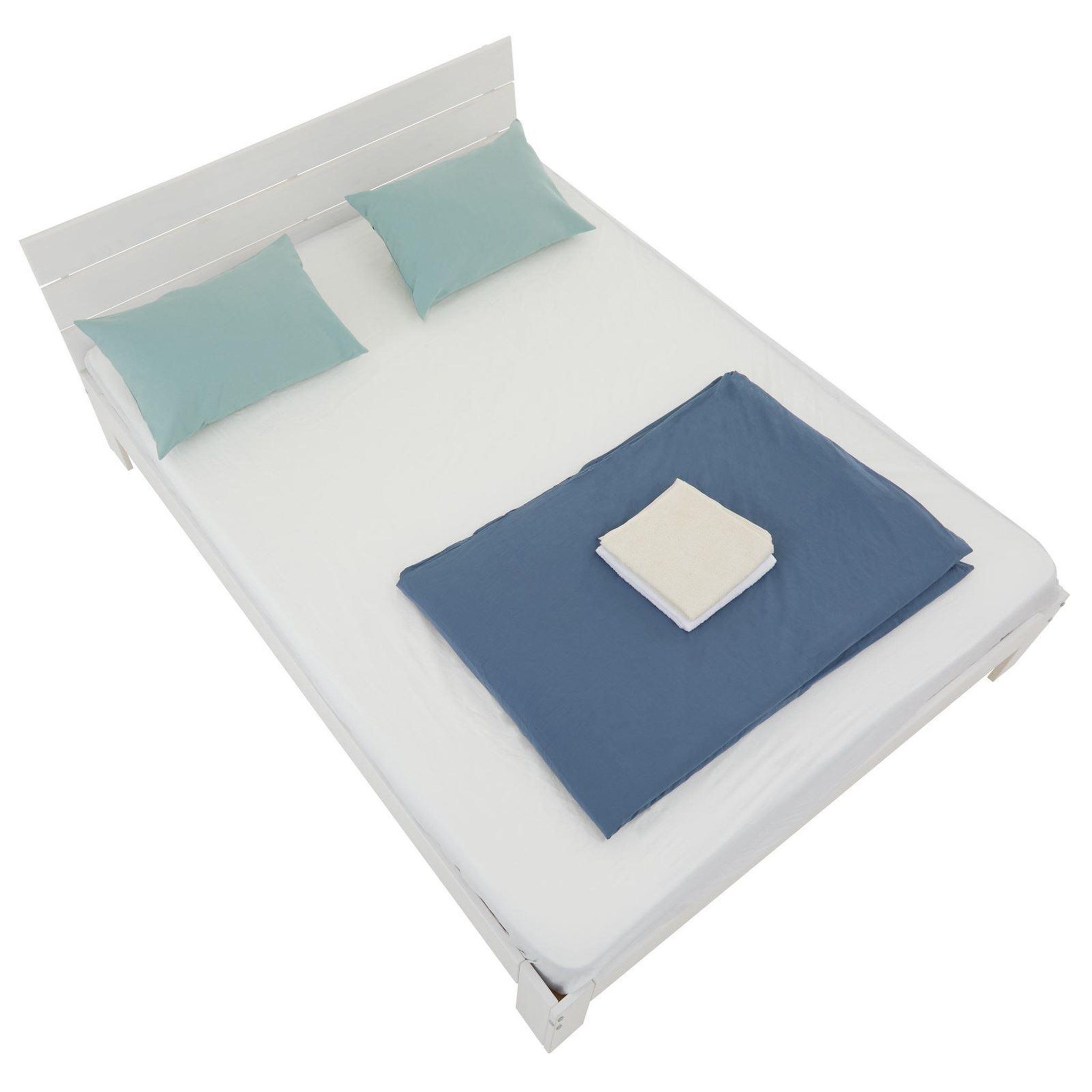 Voir la diapositive 3 : IDIMEX Lit double thomas, en pin massif, 140 x 190 cm