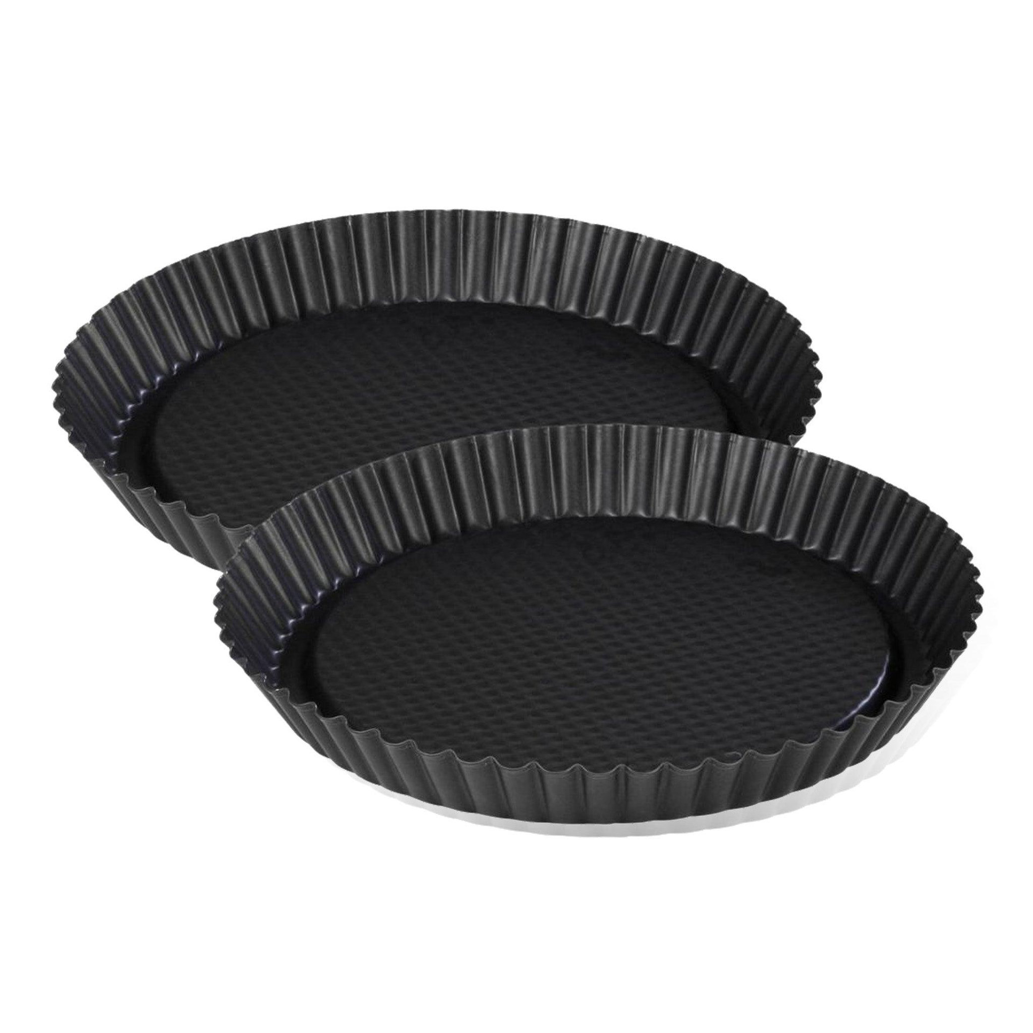 ZENKER Lot de 2 plats à tartes renversées 30 cm zenker black metallic