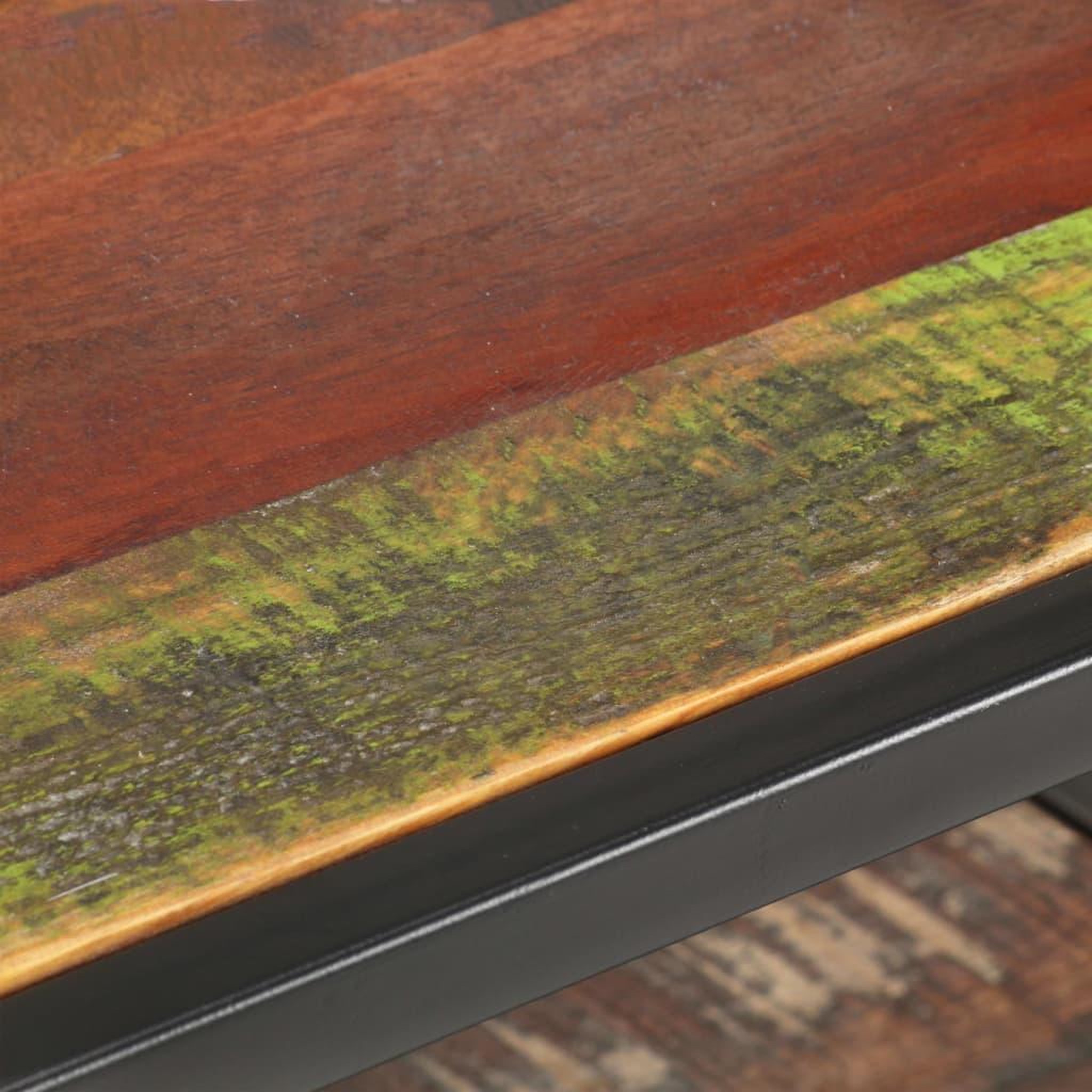 Voir la diapositive 4 : VIDAXL Table basse 60x60x35 cm Bois de recuperation massif