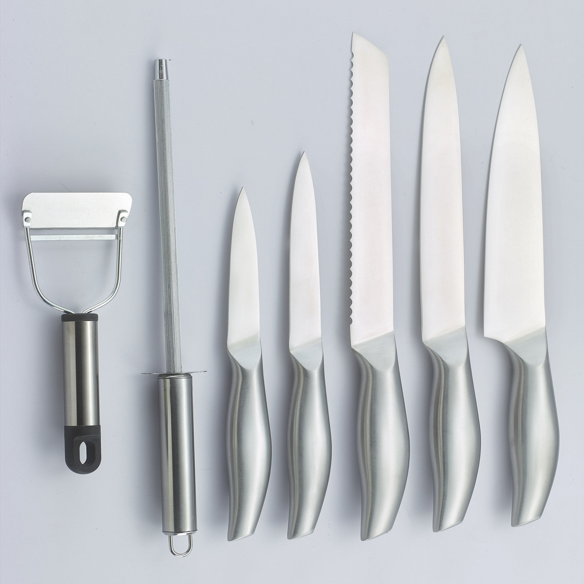 ACTUEL Lot de 7 ustensiles en inox