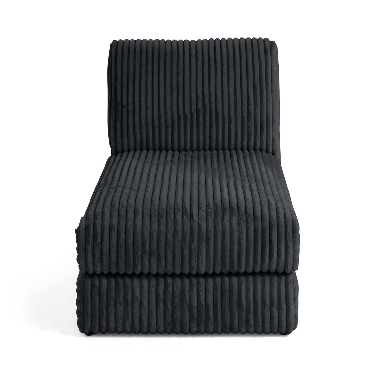 LISA DESIGN Jasper - module méridienne - en fausse fourrure côtelée