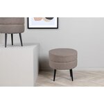Venture Home Venture Home Pouf Pot 40x40x40 cm Teddy Beige et noir