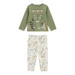 Petit Béguin Pyjama enfant 2 pièces Gabin. Coloris disponibles : Vert