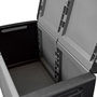 Voir la diapositive 3 : INTEC Coffre de rangement 230L Coffre de Jardin Gris/Noir 96 x 53 x H57cm Poignées de transport polypropylène INTEC