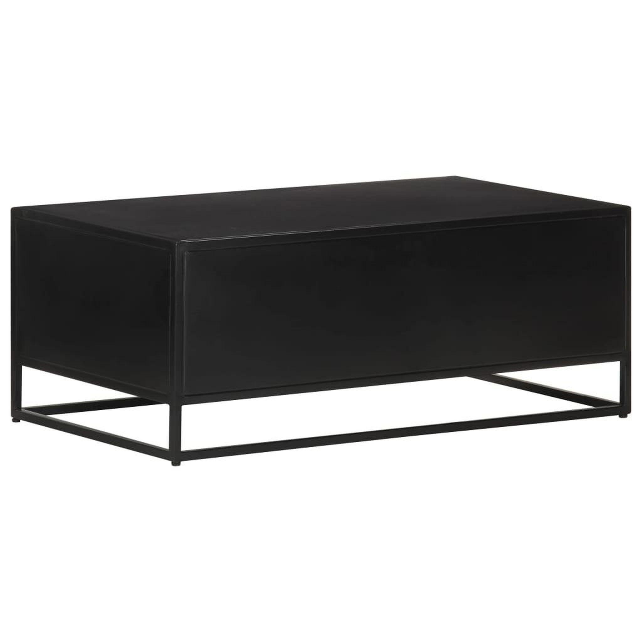 Voir la diapositive 4 : VIDAXL Table basse 90x50x35 cm bois de manguier brut