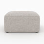 Voir la diapositive 3 : Rendez vous déco Pouf rectangulaire pour canapé modulable en tissu beige-Hestia