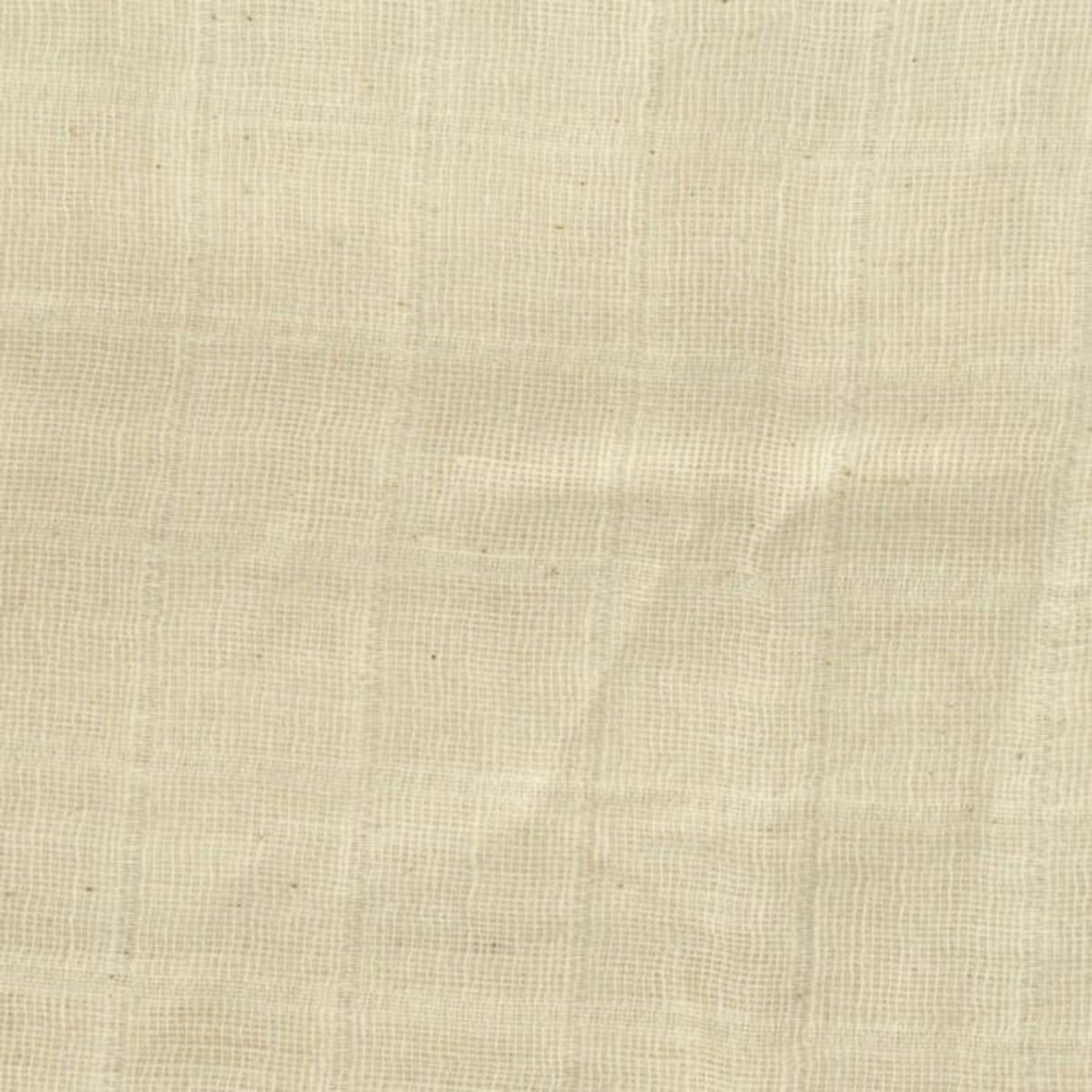 Paris Prix Lot de 3 Langes Bébé  Coton Bio  60x60cm Beige
