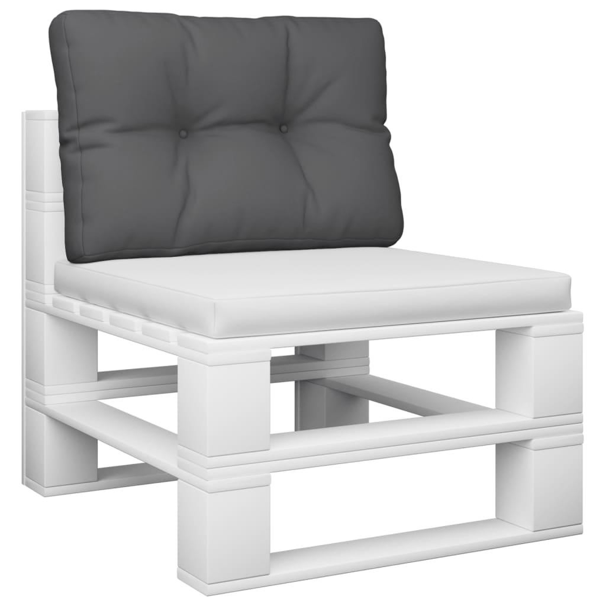 Voir la diapositive 3 : VIDAXL Coussin de palette anthracite 60x40x12 cm tissu