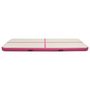 Voir la diapositive 3 : VIDAXL Tapis gonflable de gymnastique avec pompe 400x100x20cm PVC Rose