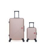 SWISS KOPPER SWISS KOPPER - LOT DE 2 - Valises grand format et cabine XXS SPIEZ. Coloris disponibles : Bleu, Gris, Vert