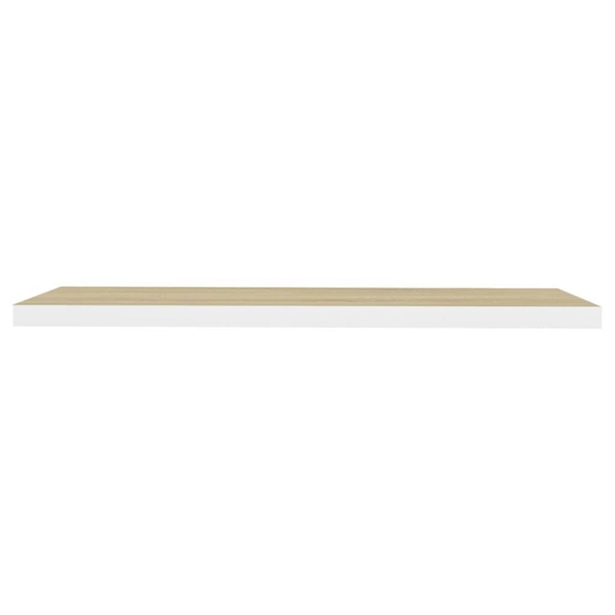 VIDAXL Etageres flottantes 2 pcs Chene et blanc 90x23,5x3,8 cm MDF
