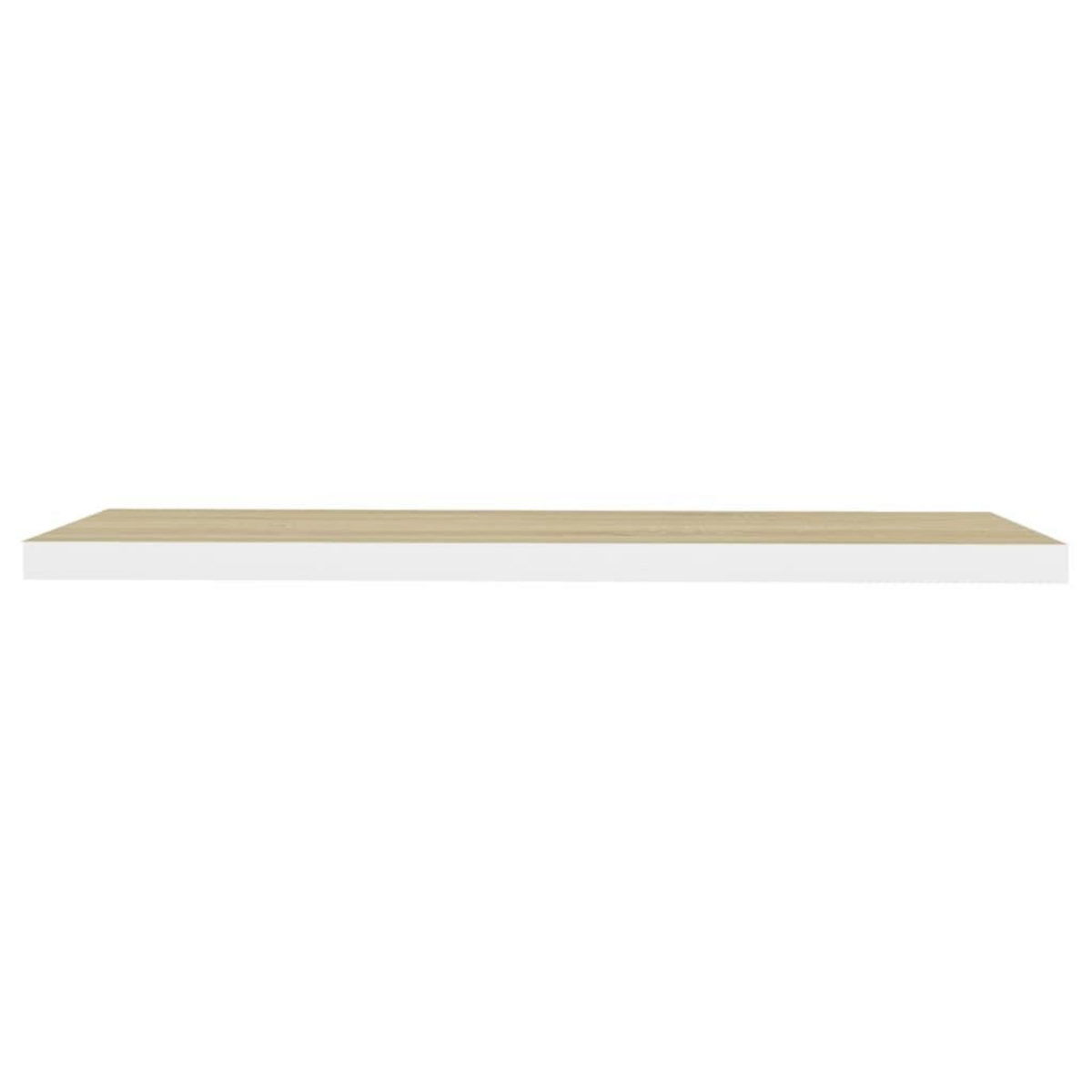 VIDAXL Etageres flottantes 2 pcs Chene et blanc 90x23,5x3,8 cm MDF