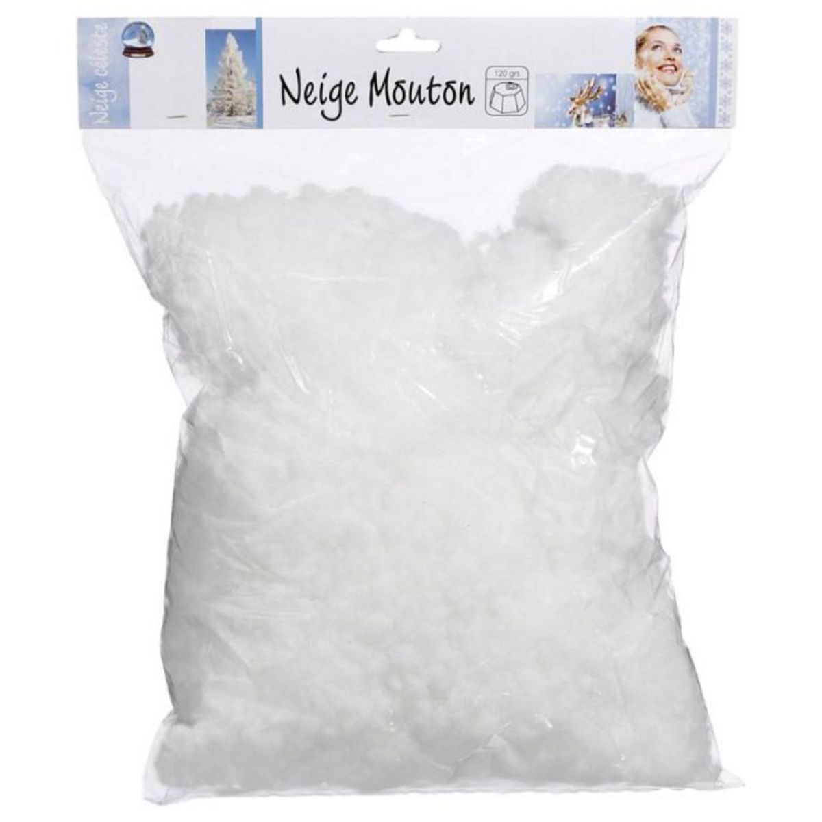 FEERIC LIGHT & CHRISTMAS Décoration de Noël  Neige Mouton  27cm Blanc