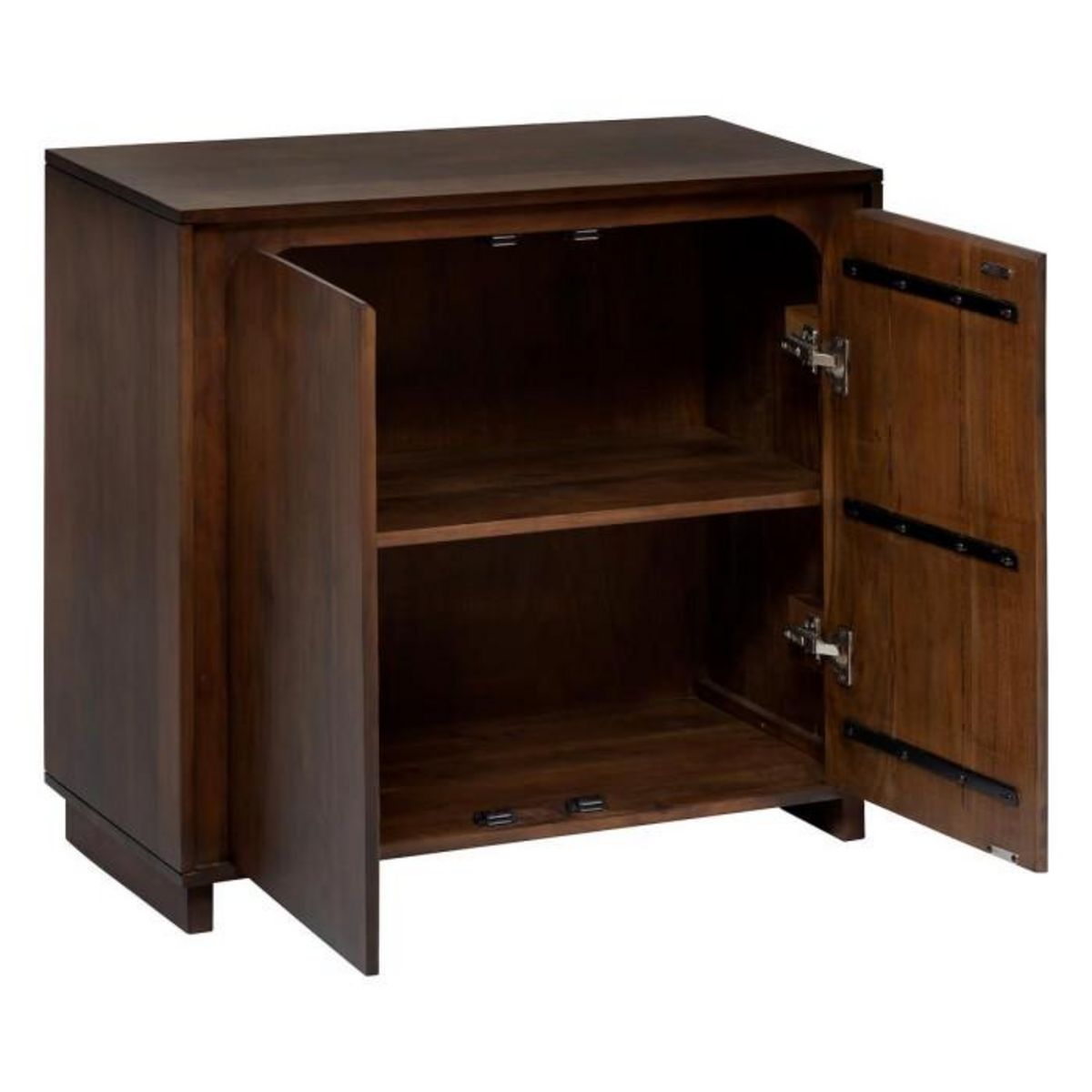 Paris Prix Buffet 2 Portes en Bois  Isana  85cm Marron