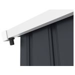 Habitat et Jardin Gouttière pour abri de jardin en métal et garage de 13 à 18.5m2