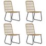 Voir la diapositive 3 : VIDAXL Ensemble a manger d'exterieur 5 pcs resine tressee et verre