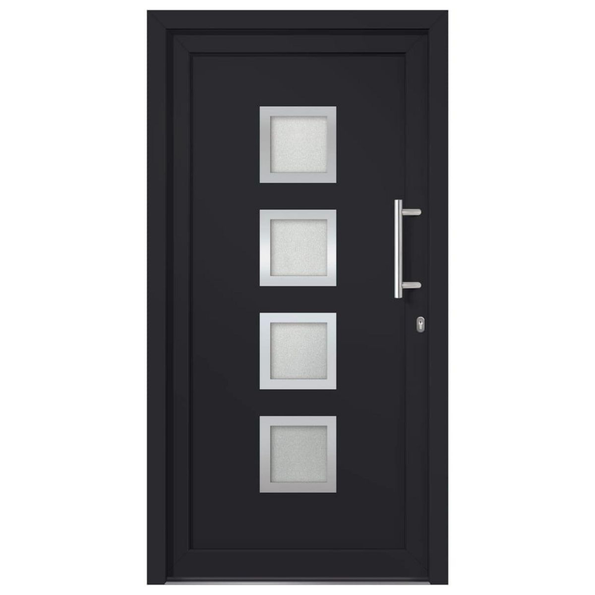 VIDAXL Porte d'entree Anthracite 108x208 cm