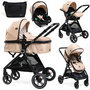 Voir la diapositive 1 : BEBELISSIMO BEBELISSIMO - Poussette combinée trio 3 en 1 - siège auto 0m – landau  – dès la naissance – jusqu'à 22kg – Nicea - beige