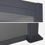 Voir la diapositive 2 : SWEEEK Pergola bioclimatique aluminium et acier 3x4m lames orientables + store 3m PALACE anthracite