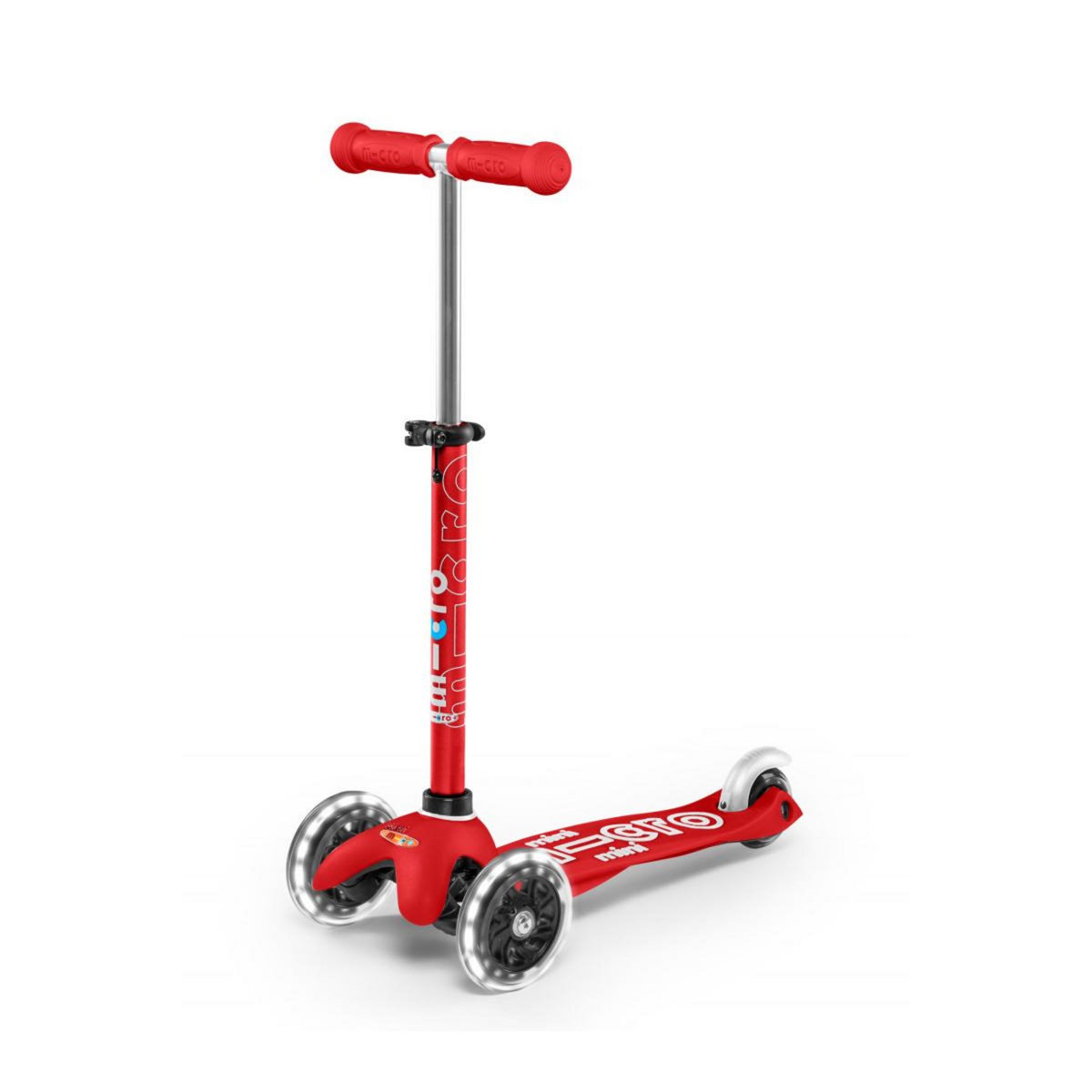 Micro Trottinette  Mini  Deluxe LED - Rouge