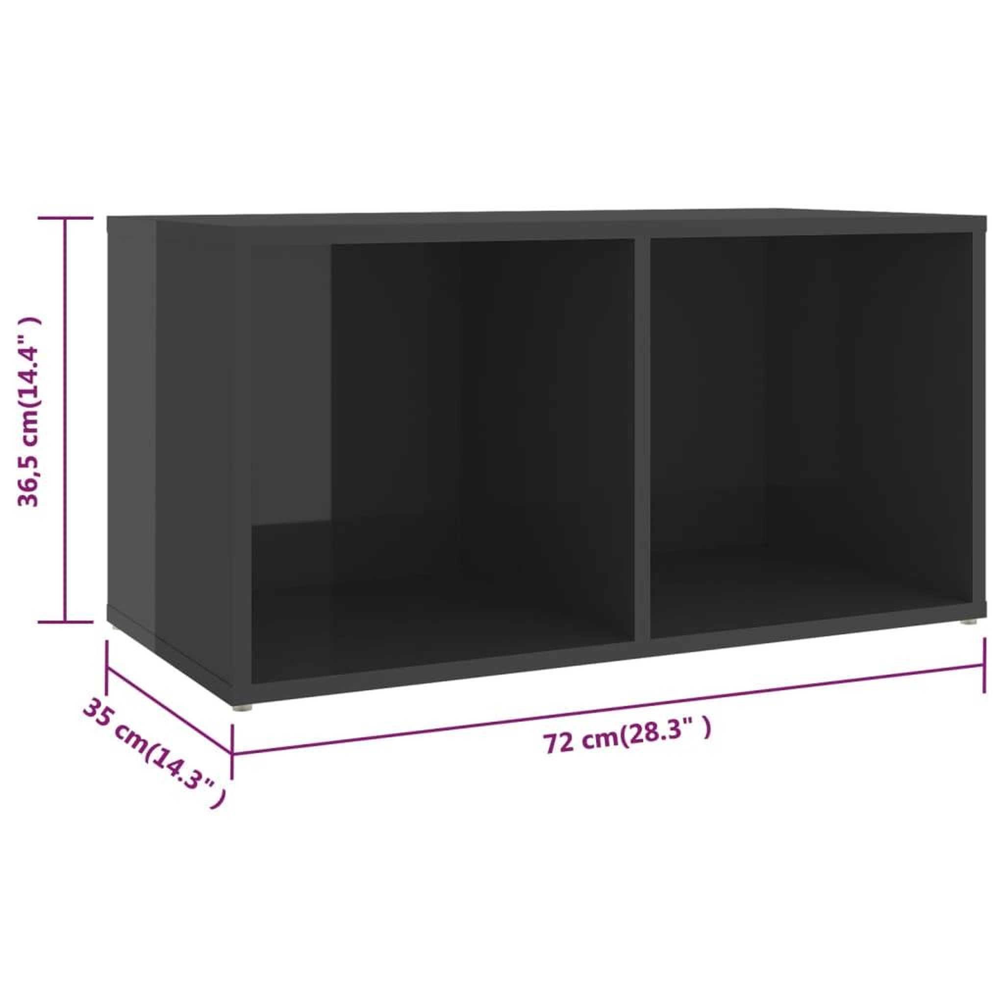 Voir la diapositive 6 : VIDAXL Ensemble de meubles TV 8 pcs Gris brillant Bois d'ingenierie