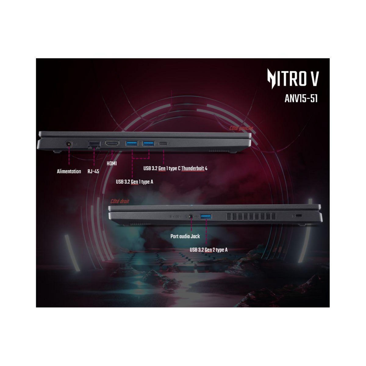 ACER PC Gamer Nitro V 15 ANV15-51-59WV