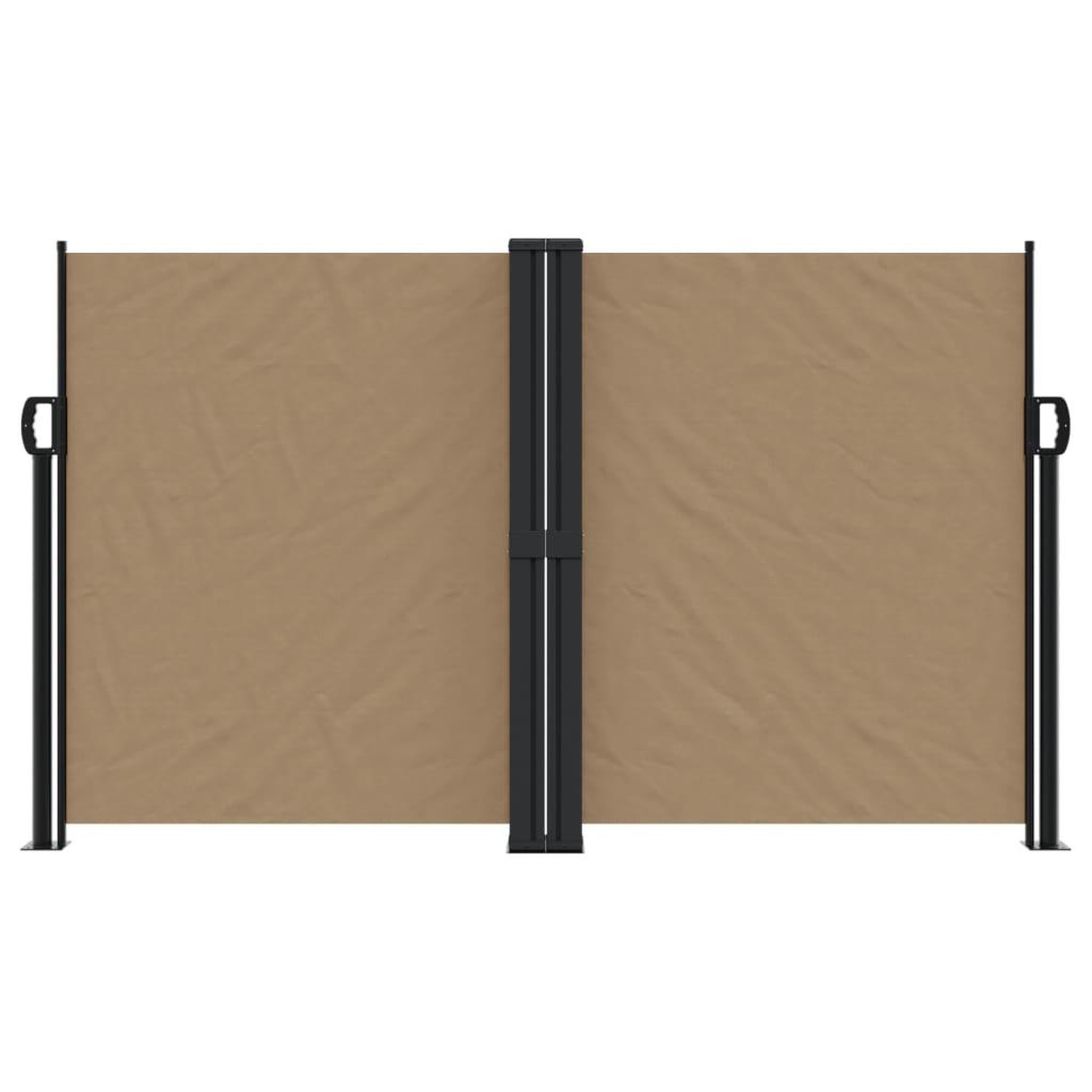 Voir la diapositive 3 : VIDAXL Auvent lateral retractable taupe 140x1200 cm