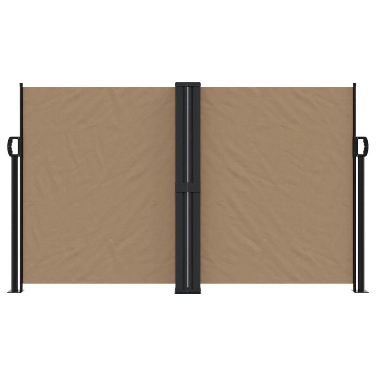 VIDAXL Auvent lateral retractable taupe 140x1200 cm