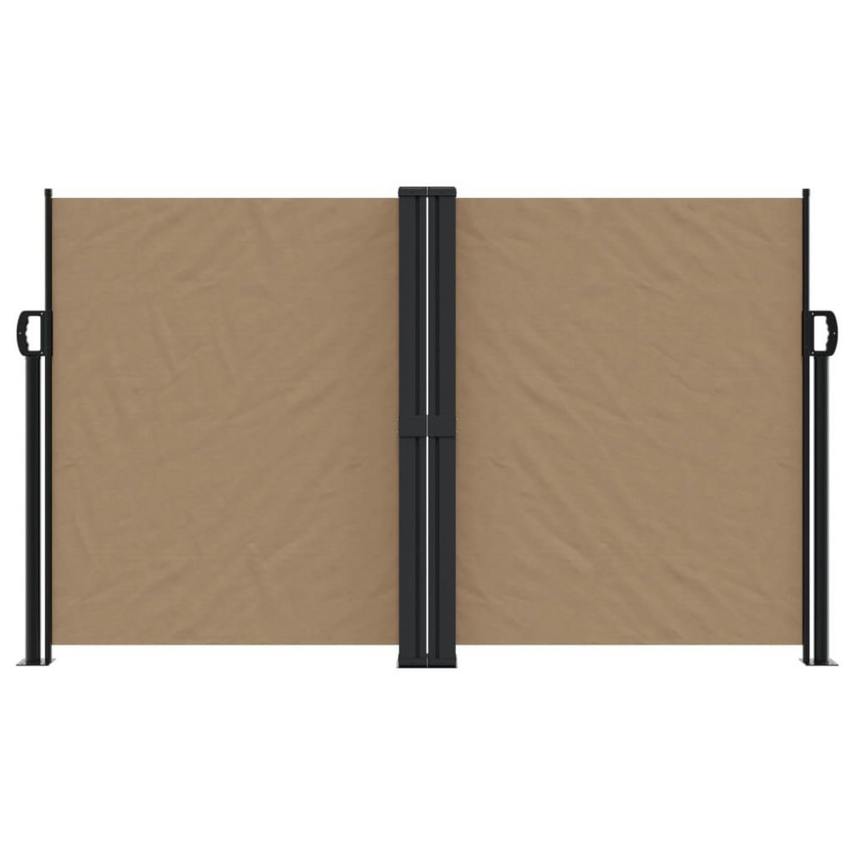 VIDAXL Auvent lateral retractable taupe 140x1200 cm