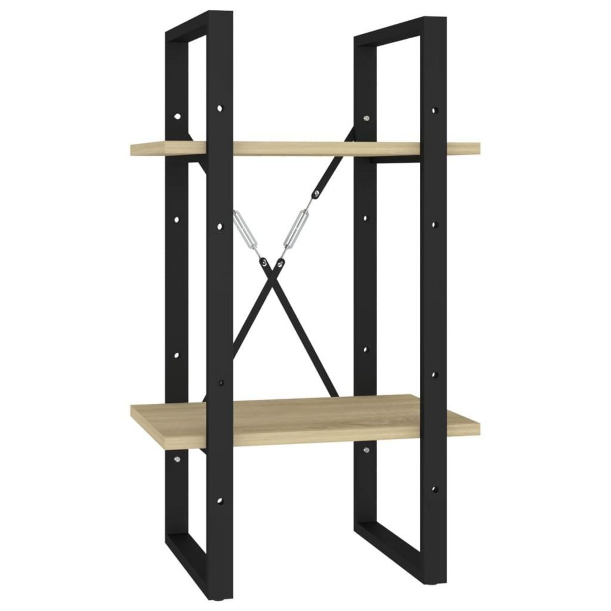 VIDAXL Bibliotheque a 2 niveaux chene sonoma bois d'ingenierie