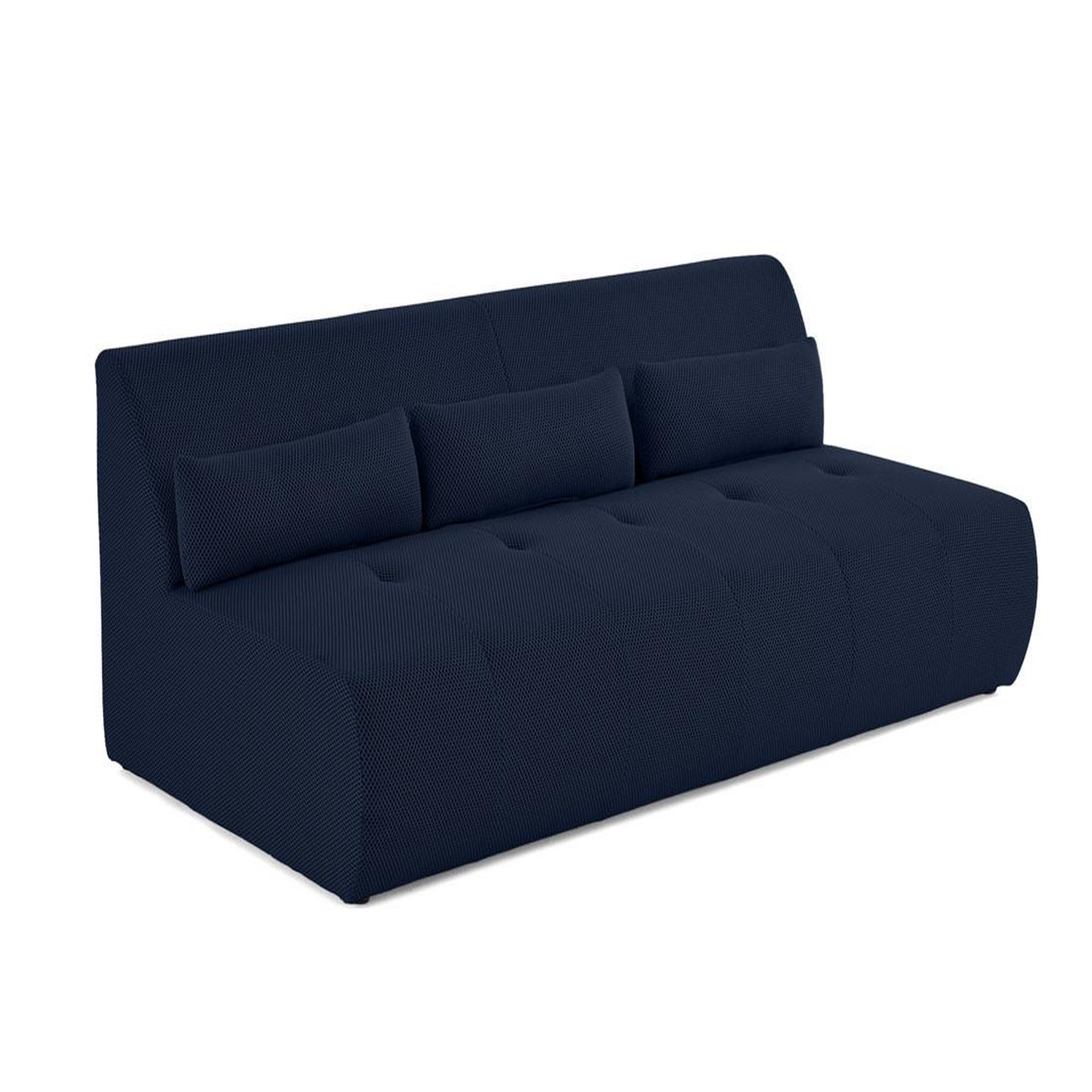 Voir la diapositive 2 : LISA DESIGN Onyx - canapé droit 3 places - en tissu mailles 3d