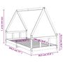 Voir la diapositive 6 : VIDAXL Cadre de lit pour enfant 90x190 cm Bois de pin massif