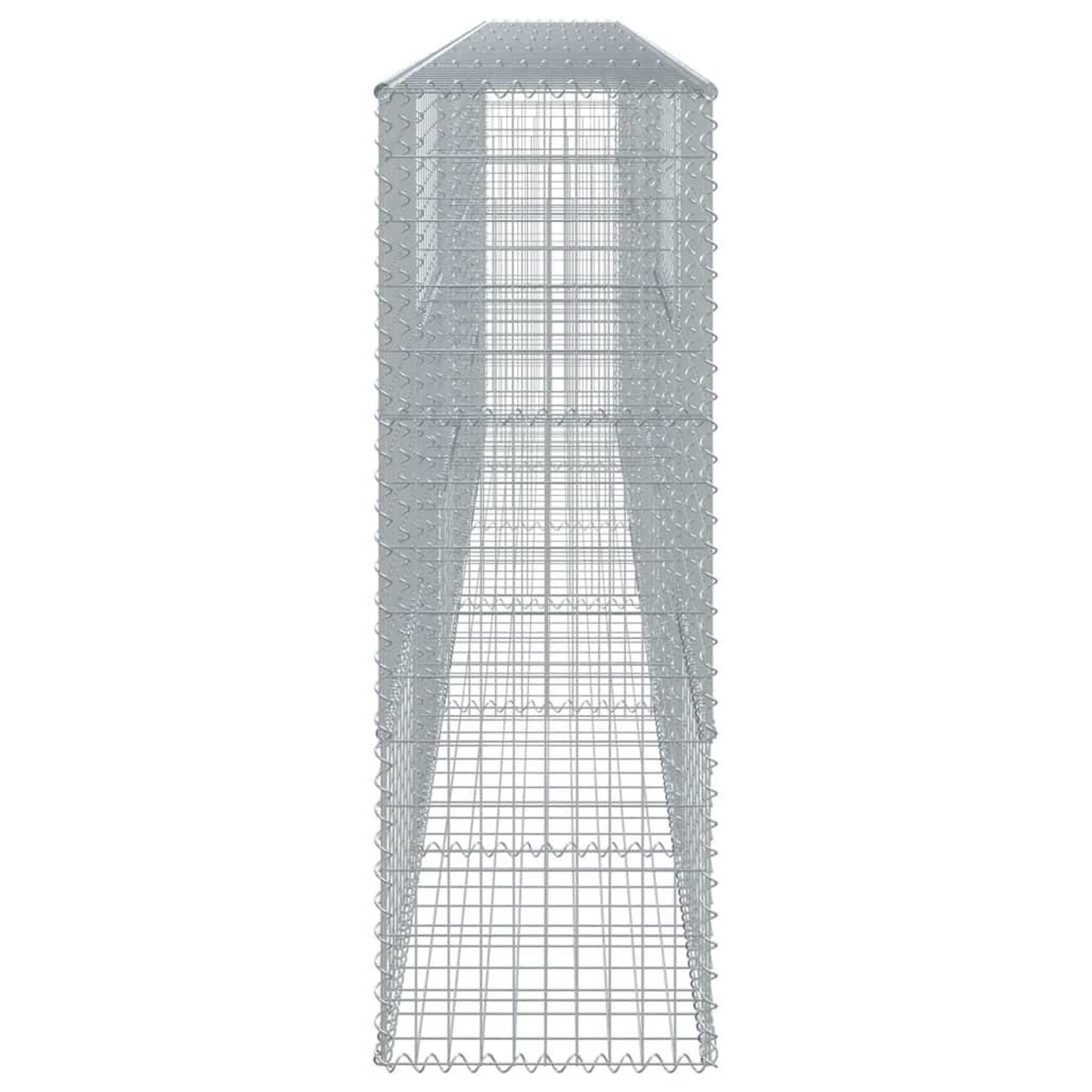 Voir la diapositive 4 : VIDAXL Panier gabion avec couvercle 600x50x150 cm fer galvanise