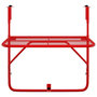Voir la diapositive 3 : VIDAXL Table de balcon Rouge 60x40 cm Acier