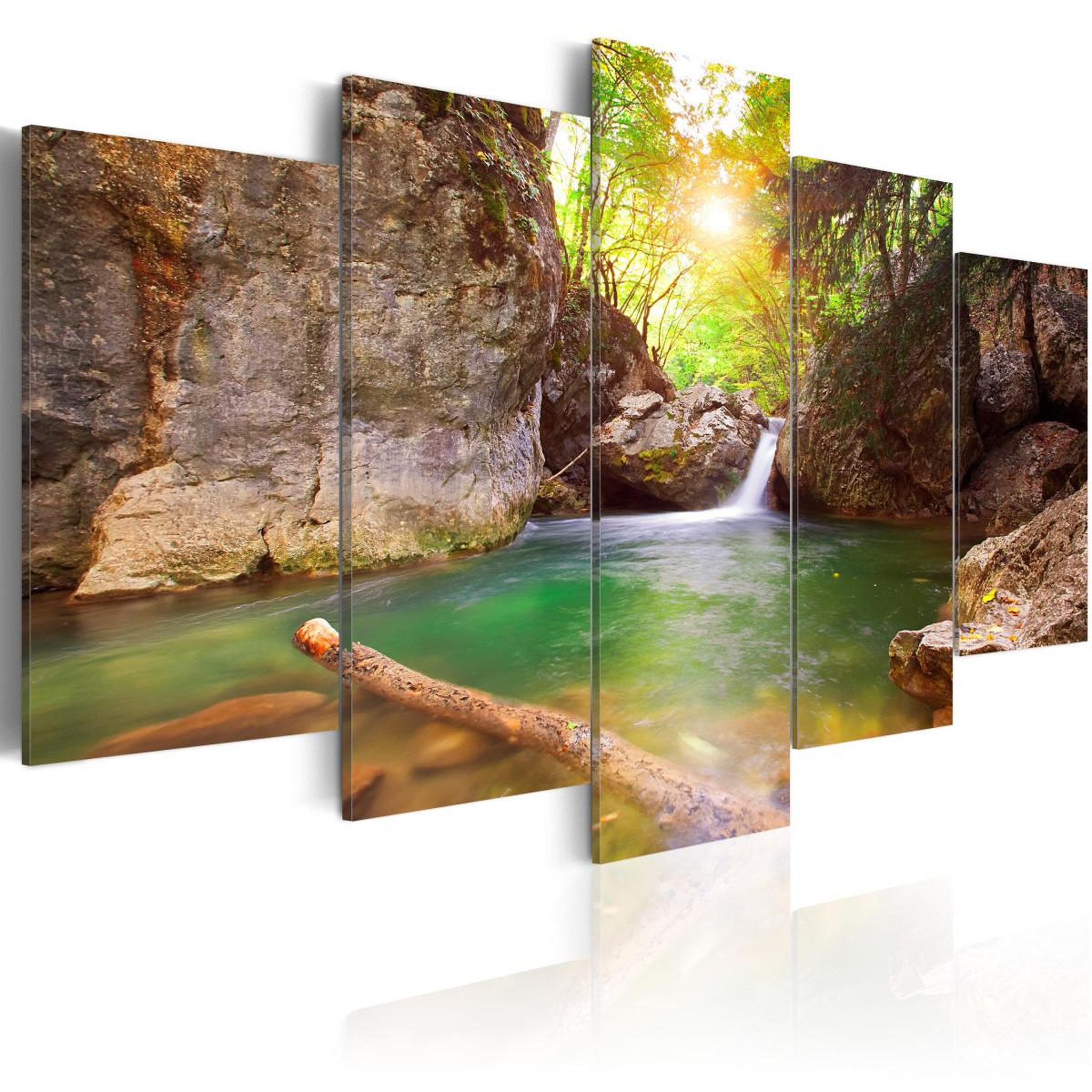 Paris Prix Tableau imprimé  lac cristallin. Coloris disponibles : Multicolore
