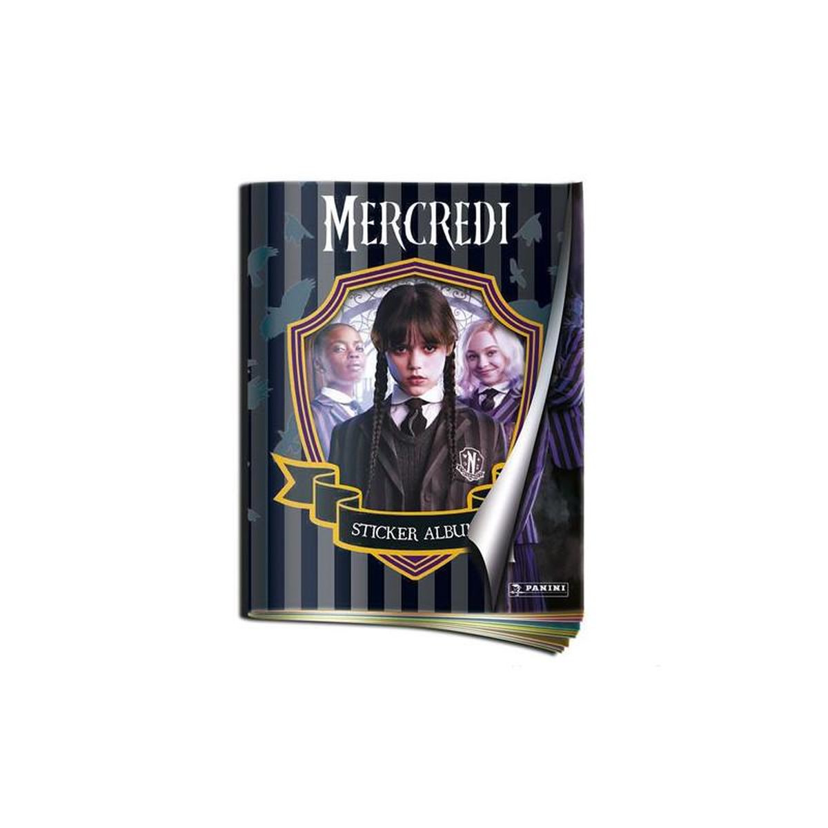 Set Album + 1 boite de 36 pochettes stickers|Mercredi Addams
