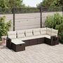 Voir la diapositive 1 : VIDAXL Salon de jardin avec coussins 7 pcs marron resine tressee