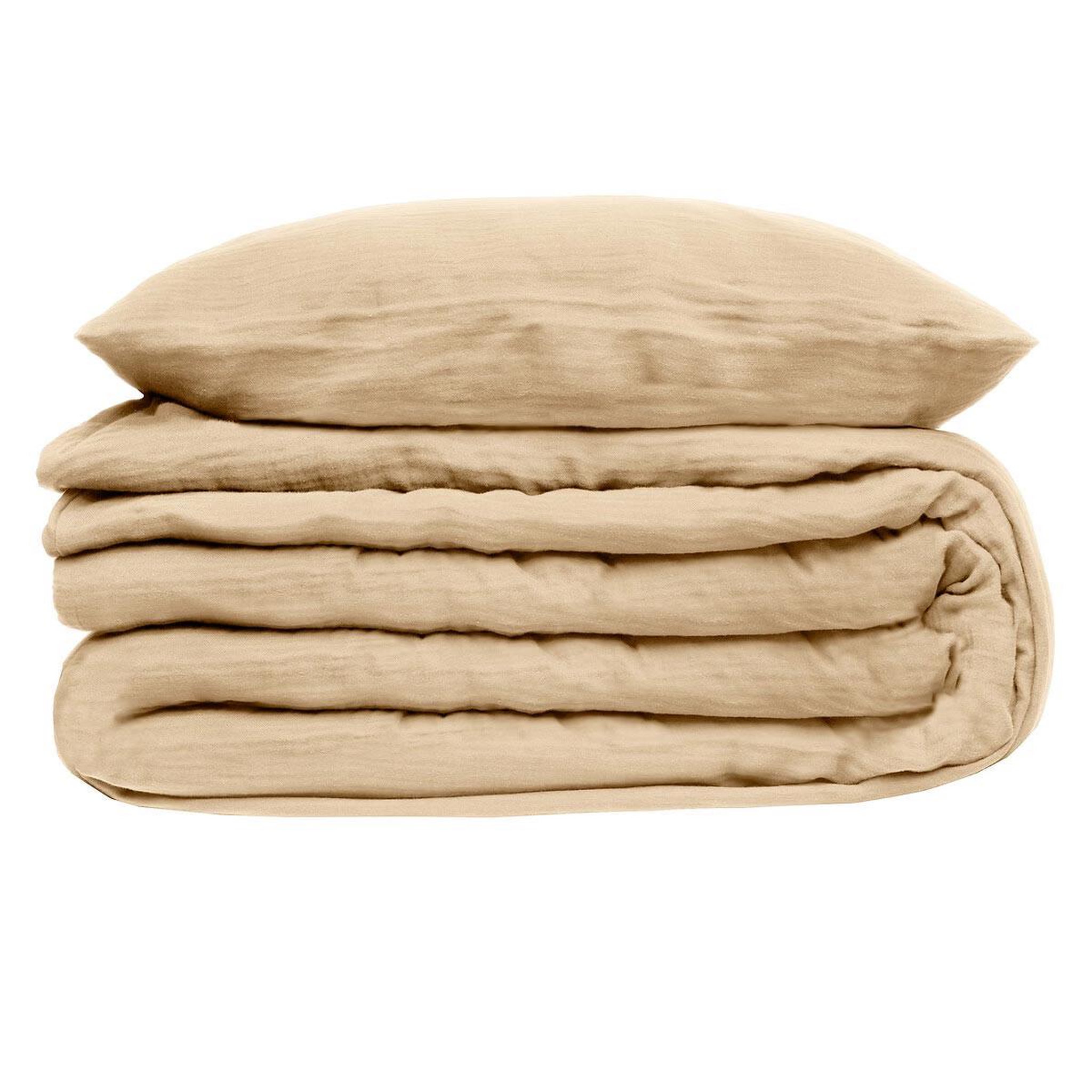 Voir la diapositive 2 : ATMOSPHERA Parure de lit 3 pièces  flora  240x220cm beige lin