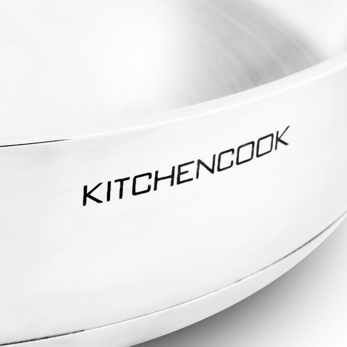 KITCHEN COOK Poêle acier inoxydable 28 cm induction PROFESSIONNEL