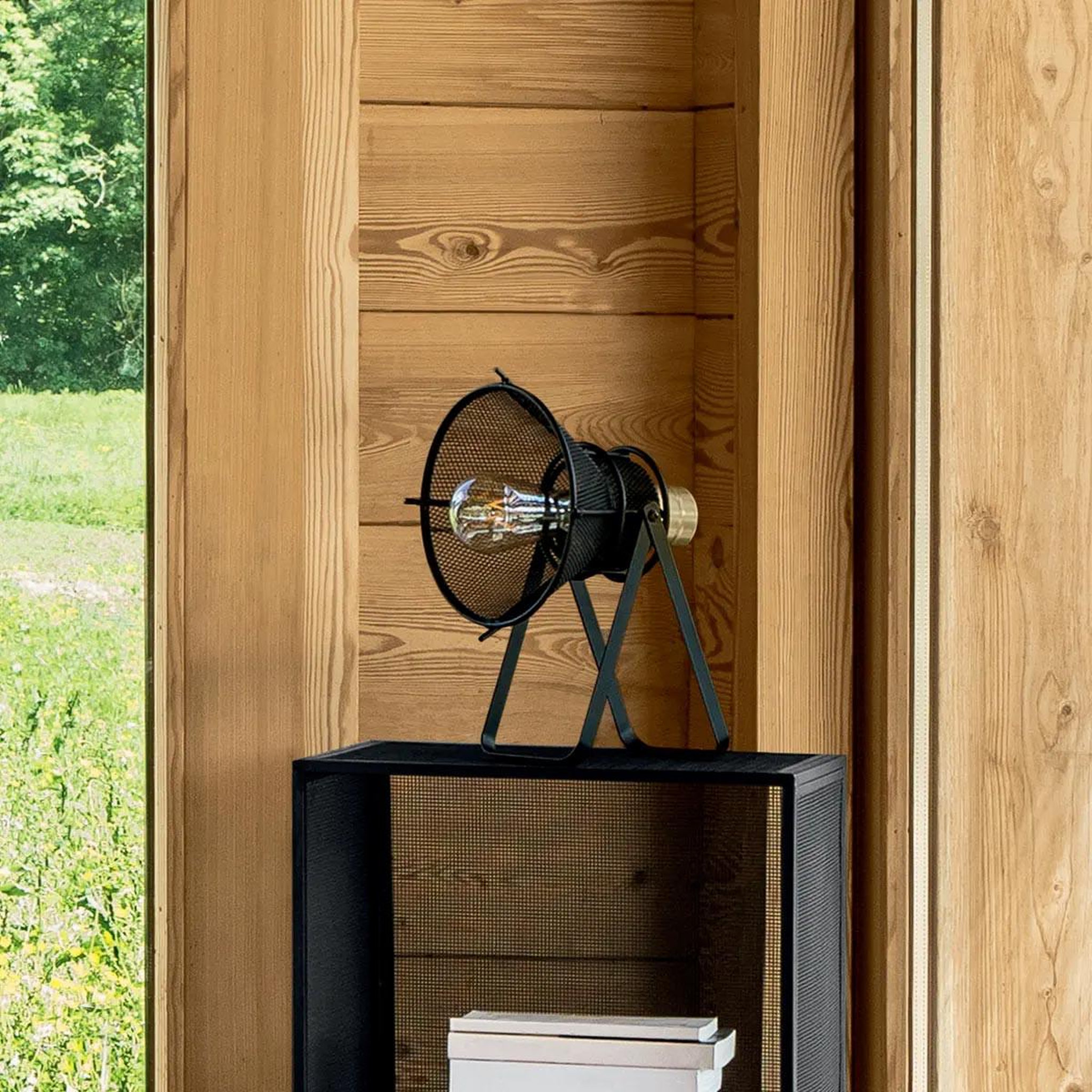 Voir la diapositive 4 : ATMOSPHERA Lampe à poser design  rodo  31cm noir & or