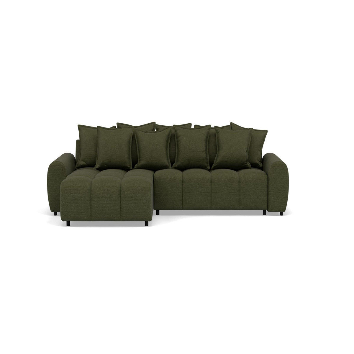 LISA DESIGN Adelaide - canapé d'angle réversible 4 places en tissu texturé