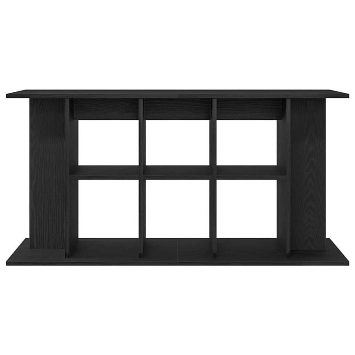 VIDAXL Support pour aquarium chêne noir 120x40x60 cm bois d ingénierie