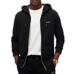 SUPERDRY Sweat Zippé  Homme Superdry Plain Hood. Coloris disponibles : Noir