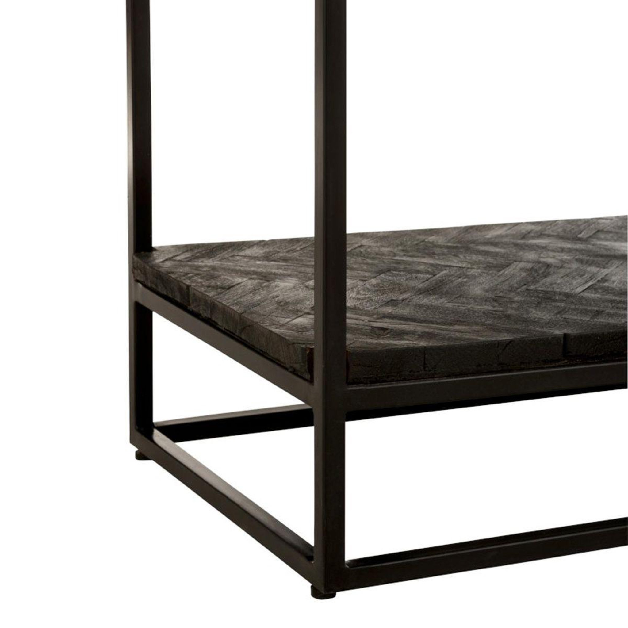 Voir la diapositive 3 : J-LINE Console en bois design  grub  161cm noir