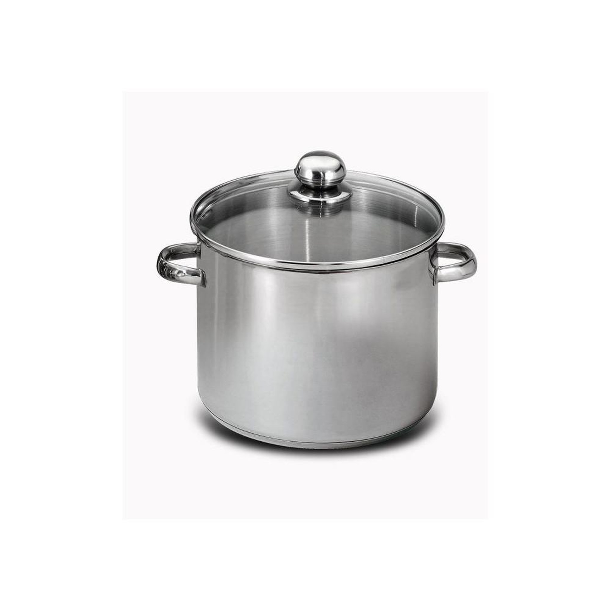 BAUMALU Baumalu traiteur 34 - casserole professionnelle inox 22 l avec couvercle en verre, diamètre 34 cm
