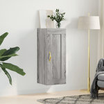 VIDAXL Armoire murale sonoma gris 34,5x34x90 cm bois d'ingenierie